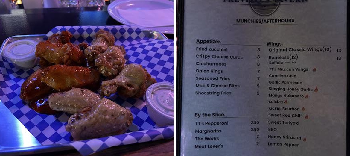 Trevizo's Tavern Menu