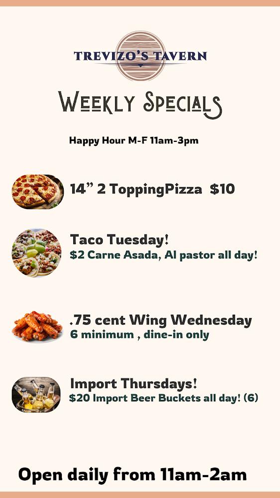 Trevizo's Tavern Menu image 2
