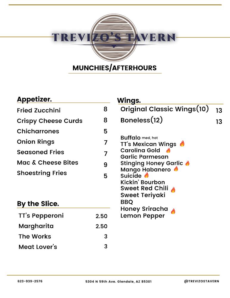 Trevizo's Tavern Menu image 3