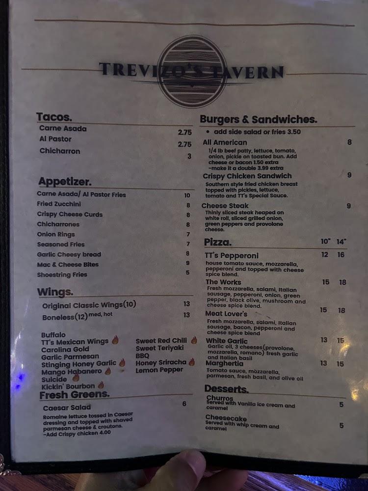 Trevizo's Tavern Menu image 4